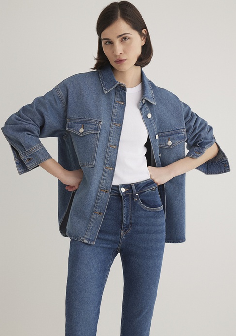  Mavi Bekka Classic Denim Indigo Mavisi Jean Gömlek Boyfriend 1211000-89250