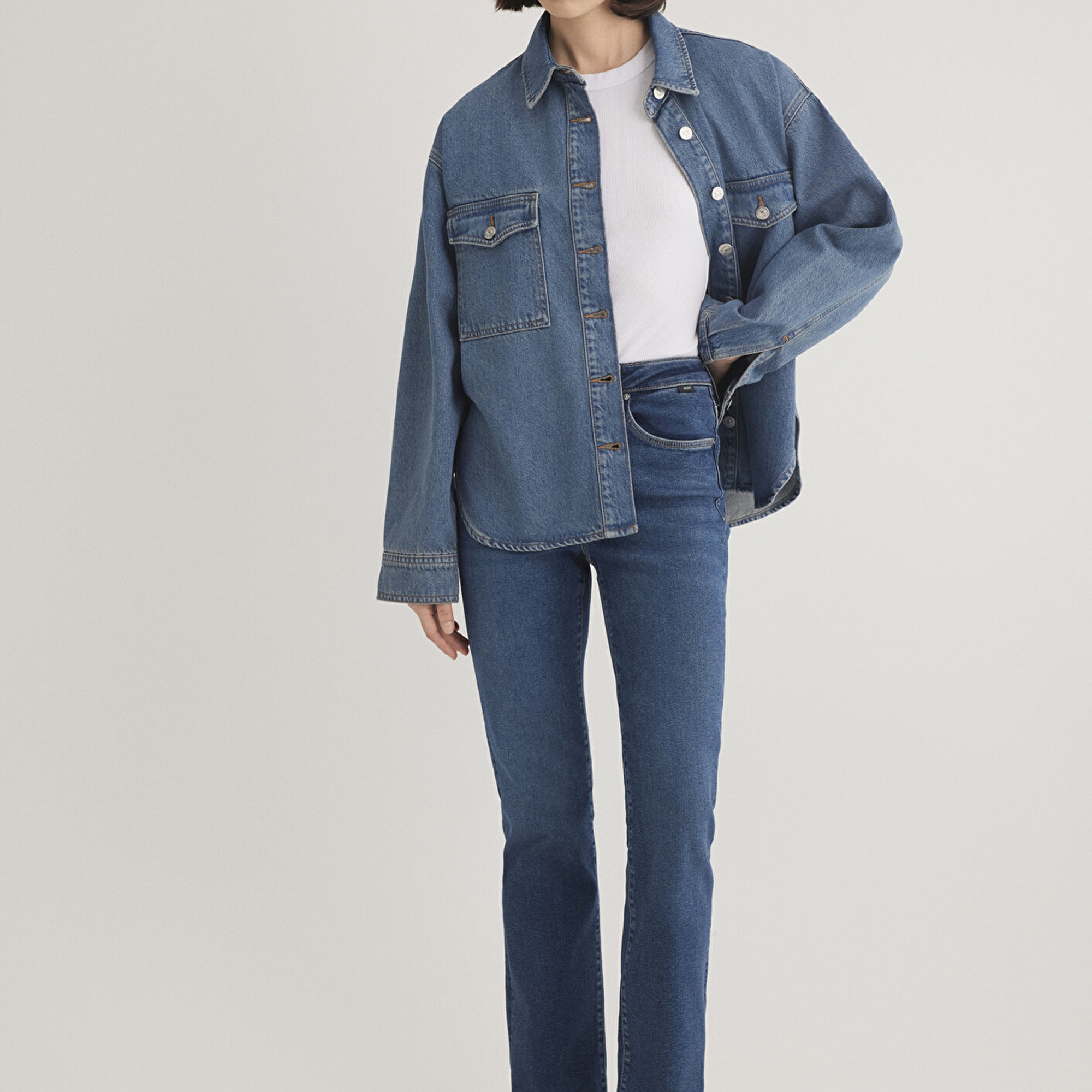 Mavi Bekka Classic Denim Indigo Mavisi Jean Gömlek Boyfriend 1211000-89250