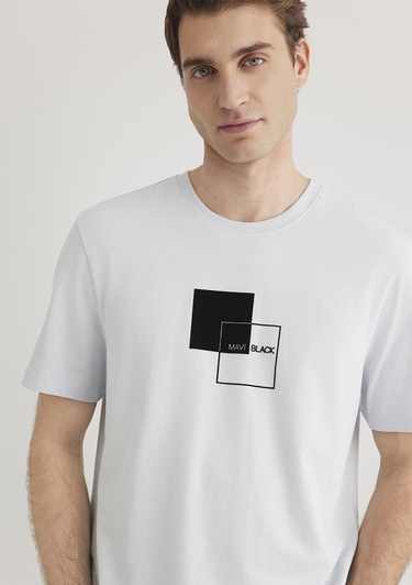  Mavi Mavi Black Baskılı Mavi Tişört Regular Fit / Normal Kesim 0612543-70793