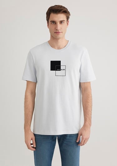  Mavi Mavi Black Baskılı Mavi Tişört Regular Fit / Normal Kesim 0612543-70793