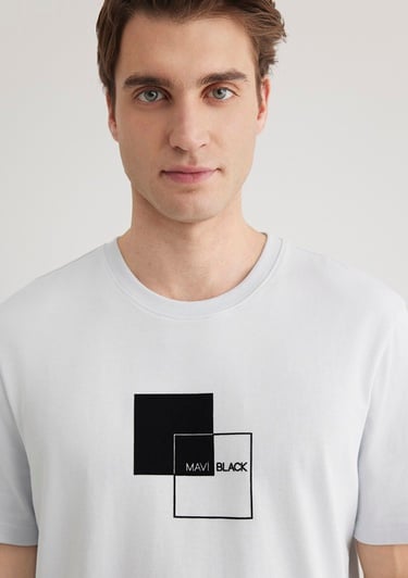  Mavi Mavi Black Baskılı Mavi Tişört Regular Fit / Normal Kesim 0612543-70793