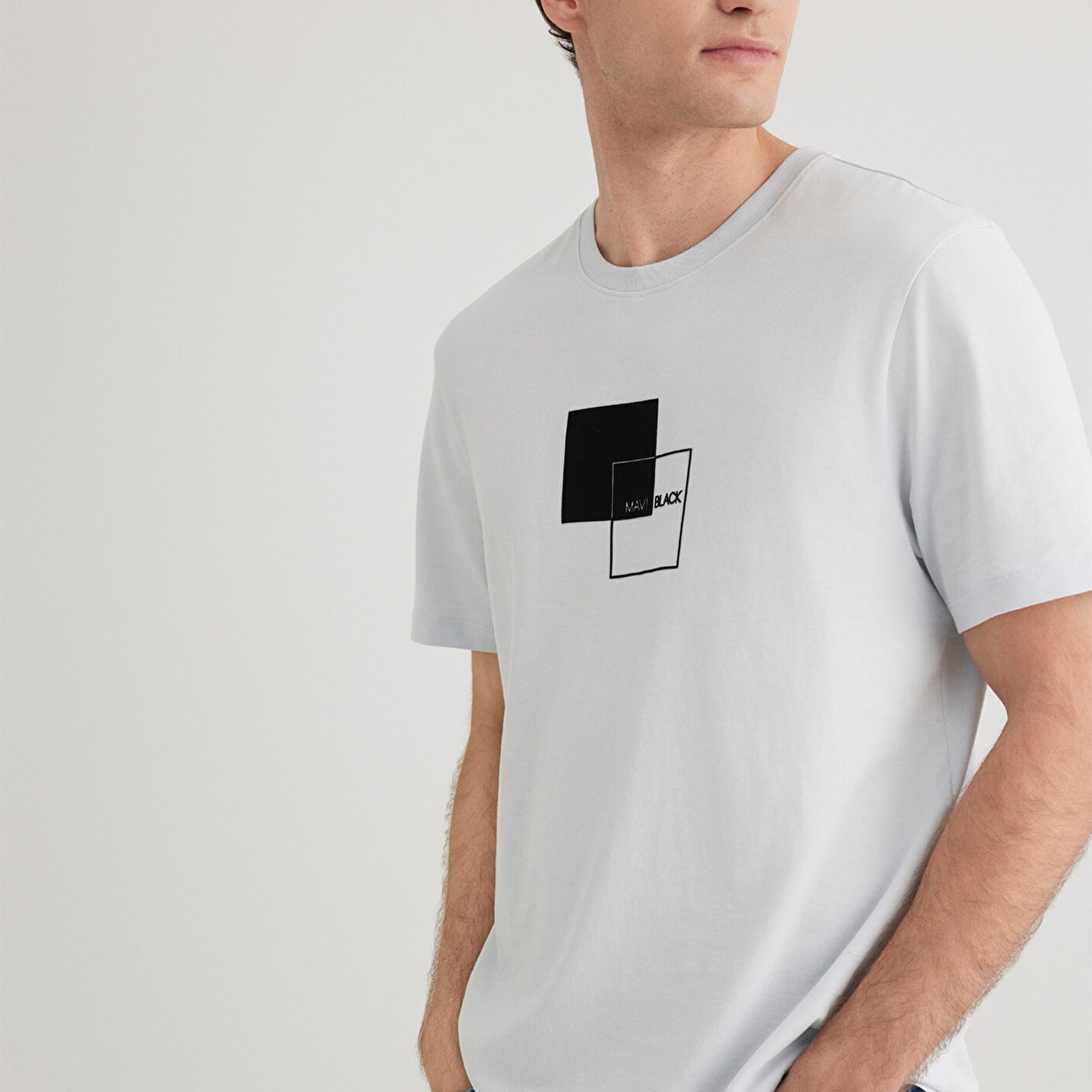 Mavi Mavi Black Baskılı Mavi Tişört Regular Fit / Normal Kesim 0612543-70793