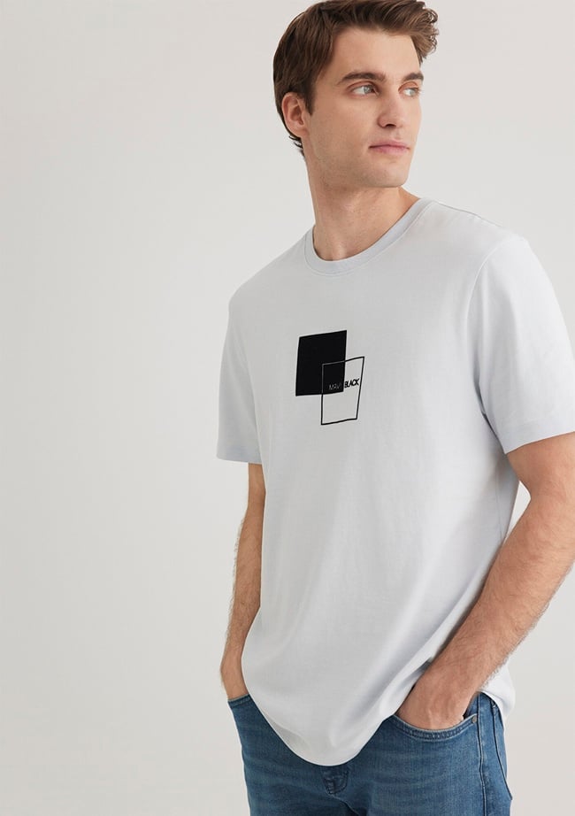  Mavi Mavi Black Baskılı Mavi Tişört Regular Fit / Normal Kesim 0612543-70793