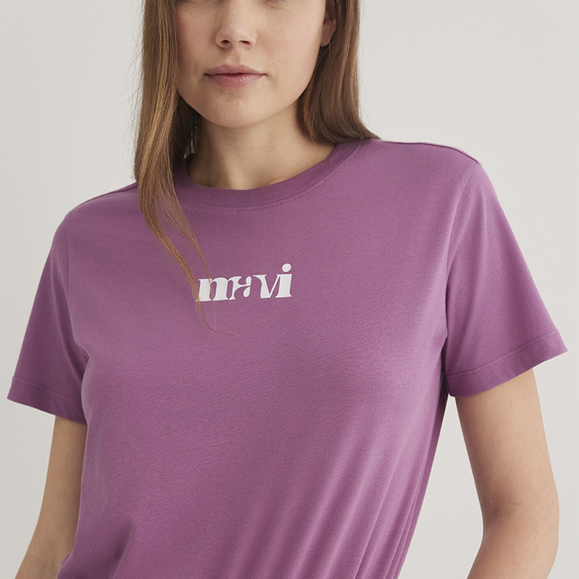 Mavi Mavi Baskılı Pembe Tişört Regular Fit / Normal Kesim 1612241-70987