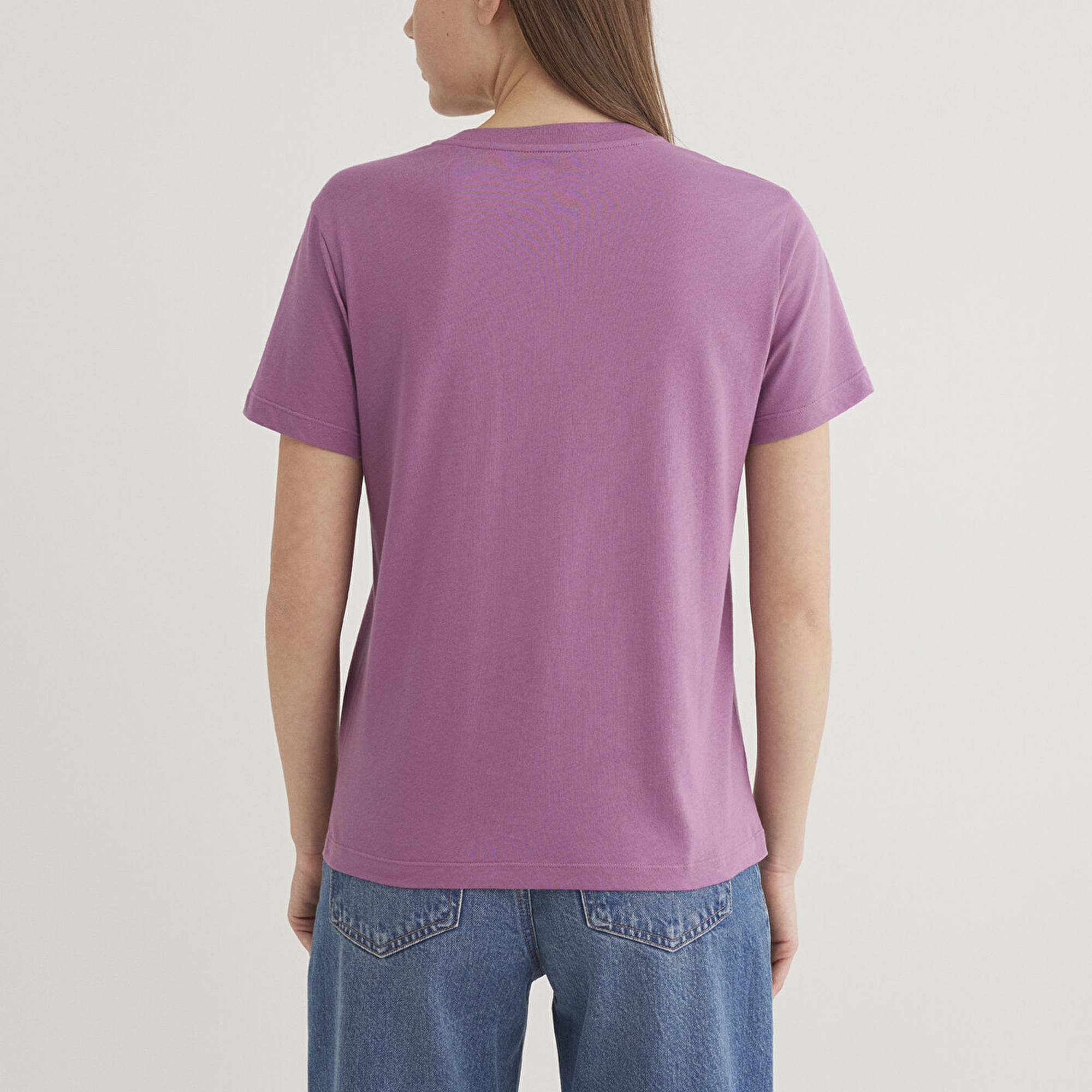 Mavi Mavi Baskılı Pembe Tişört Regular Fit / Normal Kesim 1612241-70987