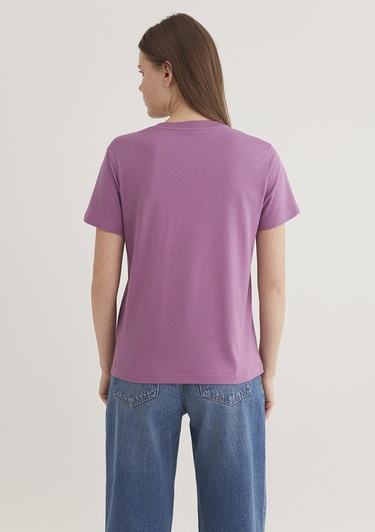  Mavi Mavi Baskılı Pembe Tişört Regular Fit / Normal Kesim 1612241-70987