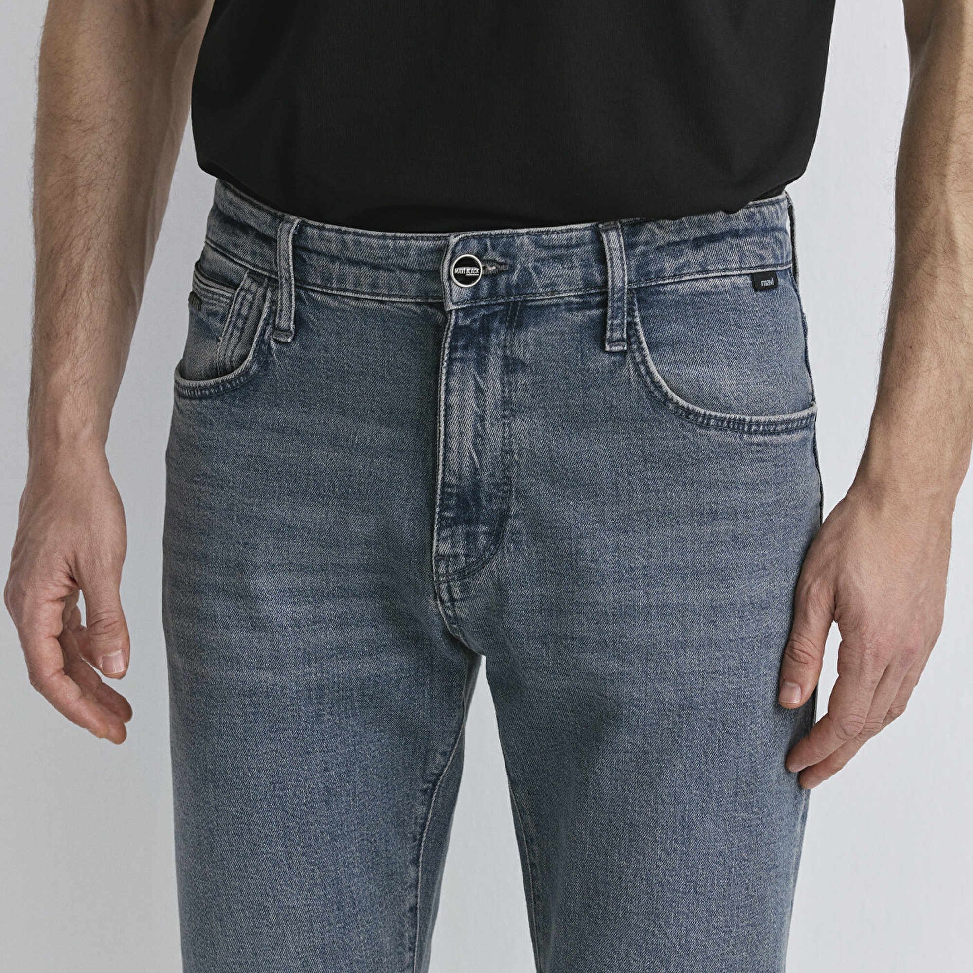 Mavi Milan Mavi Black Puslu Koyu Mavi-Gri Jean Pantolon 0081089341