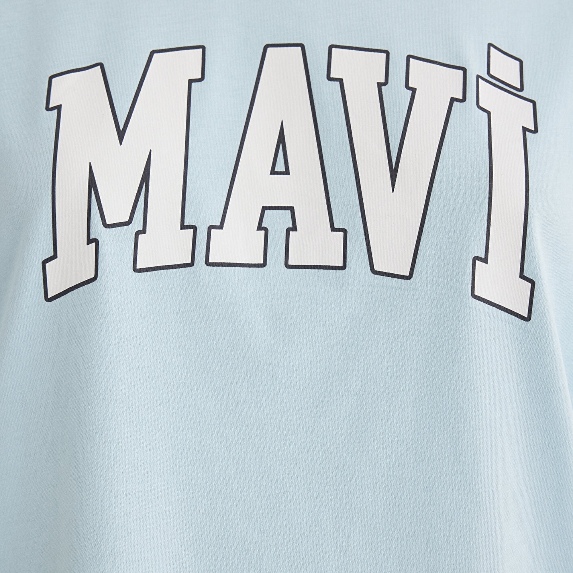 Mavi Mavi Logo Baskılı Mavi Tişört Oversize / Geniş Kesim 1600843-70806