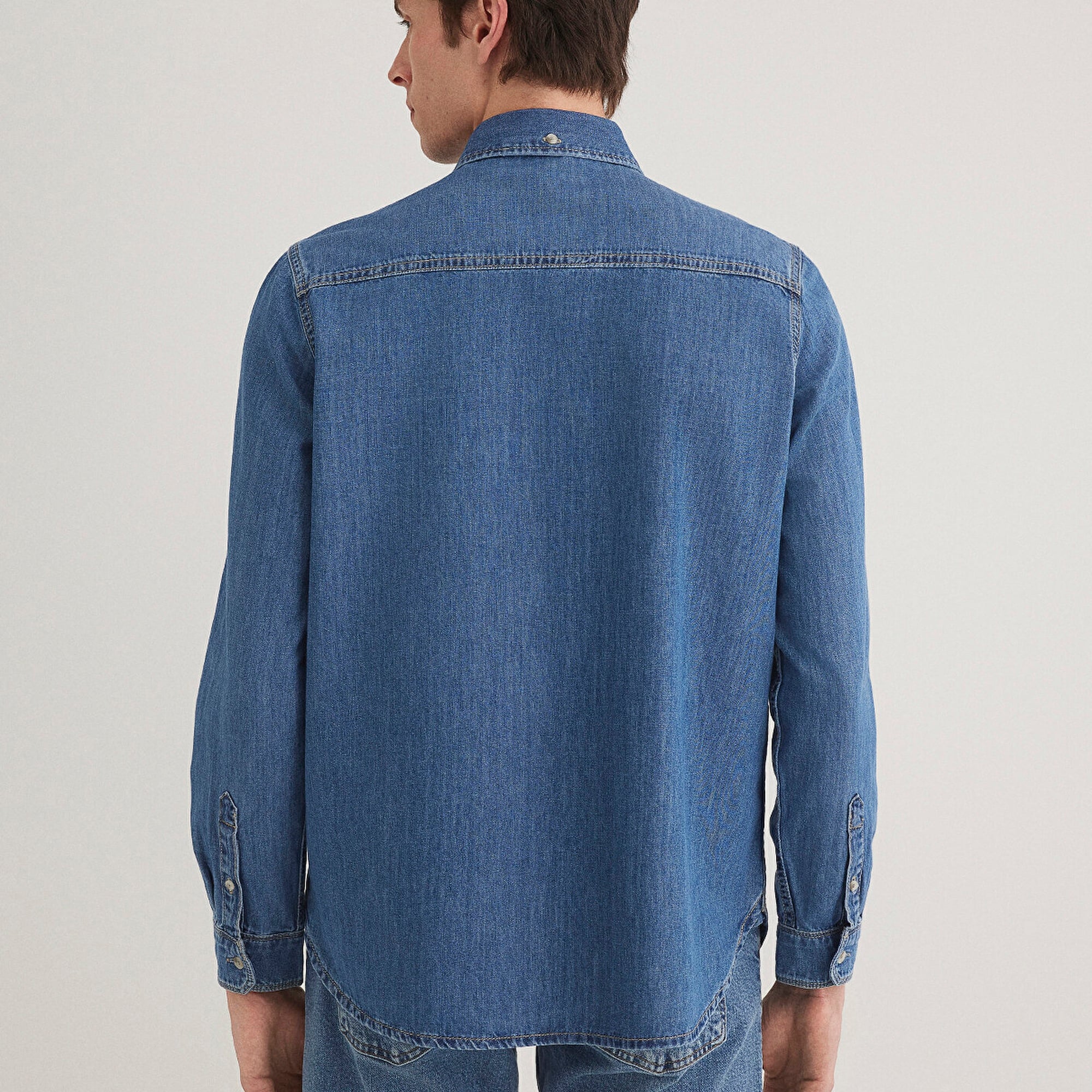 Mavi Jayden Classic Denim Indigo Mavisi Jean Gömlek Regular Fit / Normal Kesim 0211065-89294