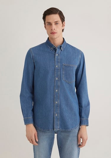  Mavi Jayden Classic Denim Indigo Mavisi Jean Gömlek Regular Fit / Normal Kesim 0211065-89294