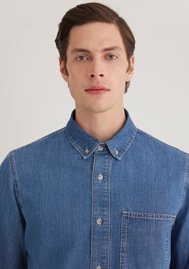  Mavi Jayden Classic Denim Indigo Mavisi Jean Gömlek Regular Fit / Normal Kesim 0211065-89294