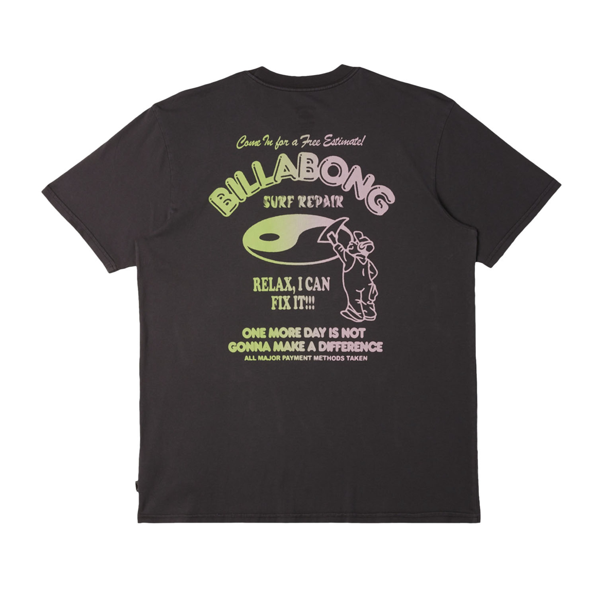 Billabong Relax Ss Ww Erkek Siyah Tişört