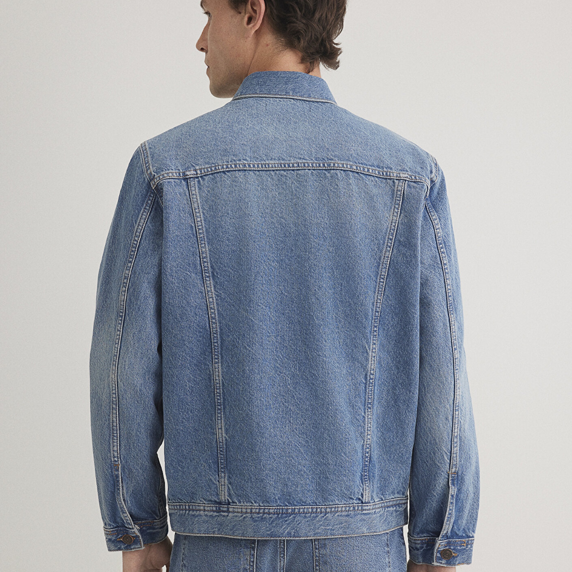 Mavi Drake Classic Denim Puslu Indigo Mavi Jean Ceket 010143-89136