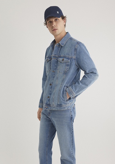  Mavi Drake Classic Denim Puslu Indigo Mavi Jean Ceket 010143-89136