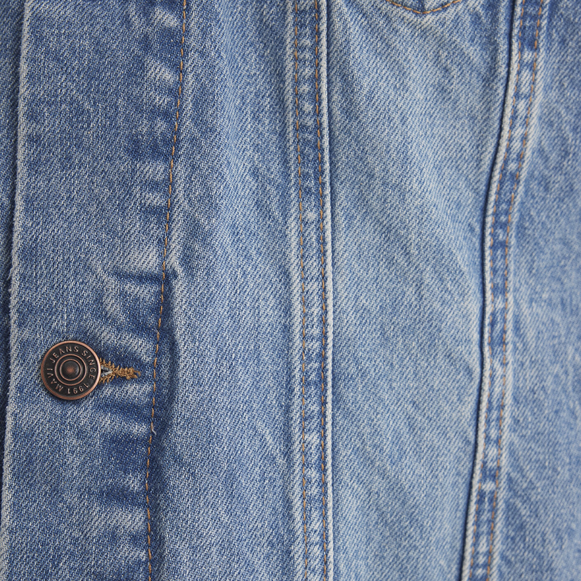 Mavi Drake Classic Denim Puslu Indigo Mavi Jean Ceket 010143-89136