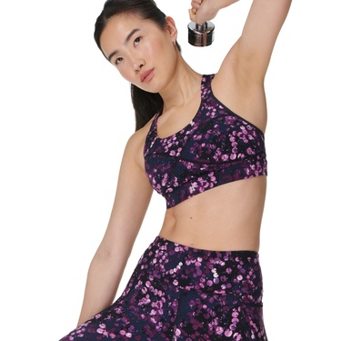  Sweaty Betty Power Medium Support Sports Br Kadın Siyah Fitness Bra