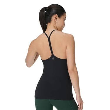  Sweaty Betty Soft Flow Double Up Tank Kadın Siyah Fitness Bra