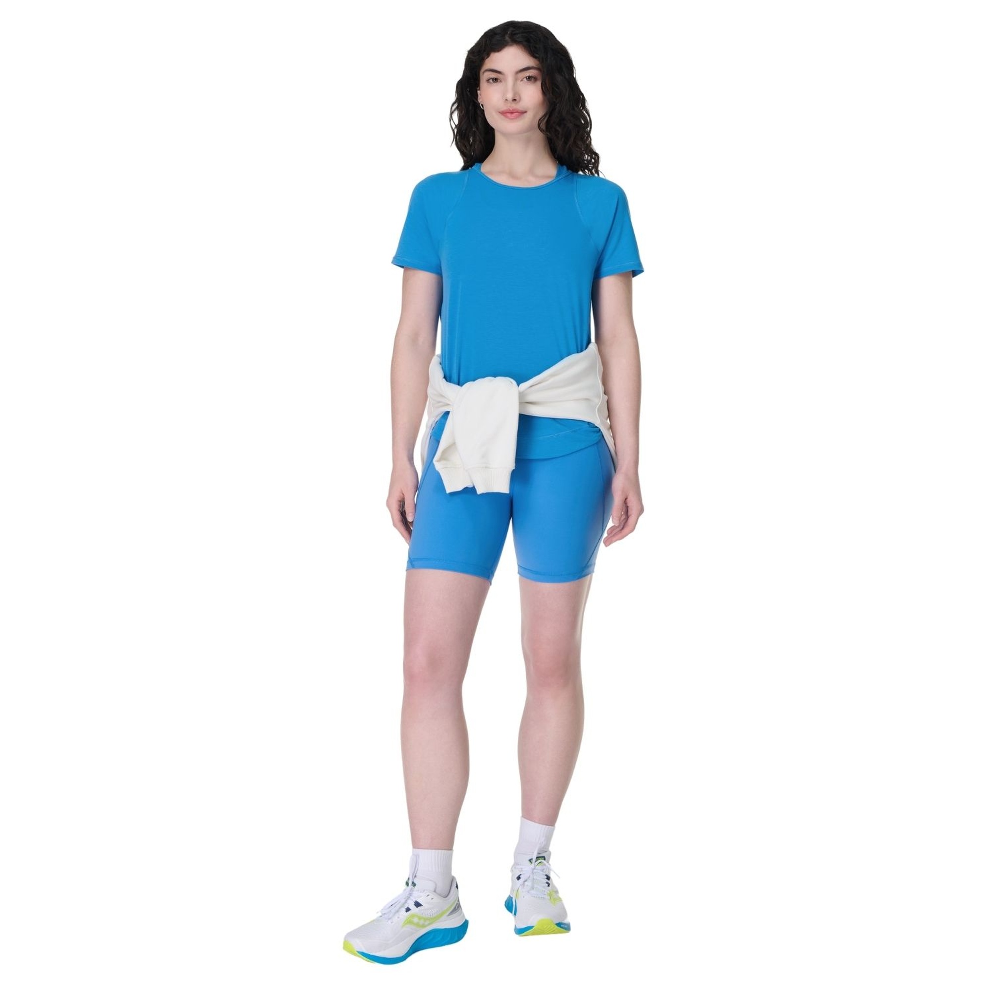 Sweaty Betty Power 6 Biker Shorts Kadın Mavi Koşu Şortu