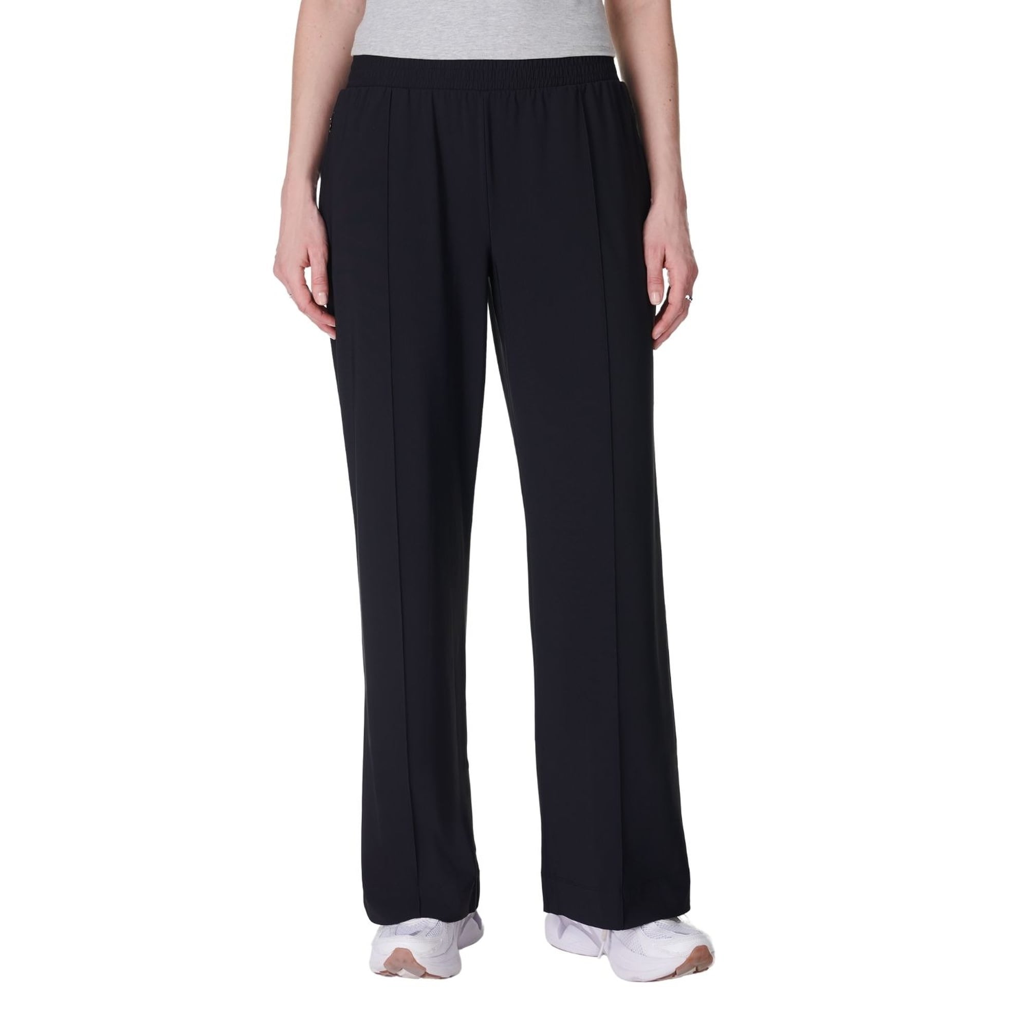 Sweaty Betty Explorer Wide Leg Track Pant Kadın Siyah Pantolon