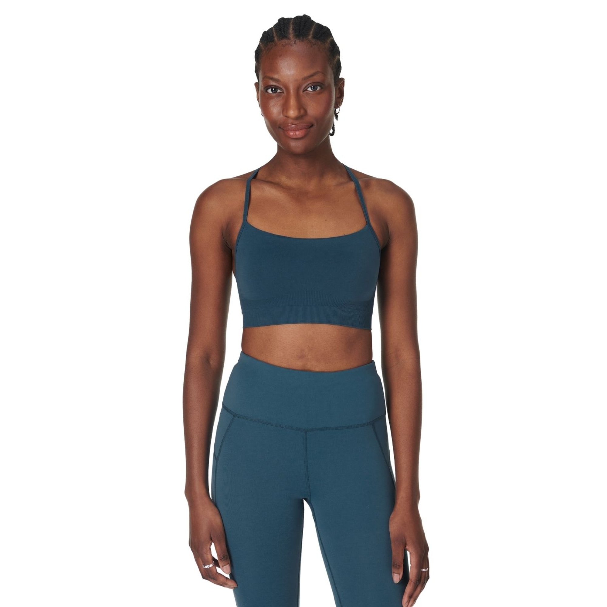 Sweaty Betty Spirit Restored Seamless Kadın Mavi Yoga Bra