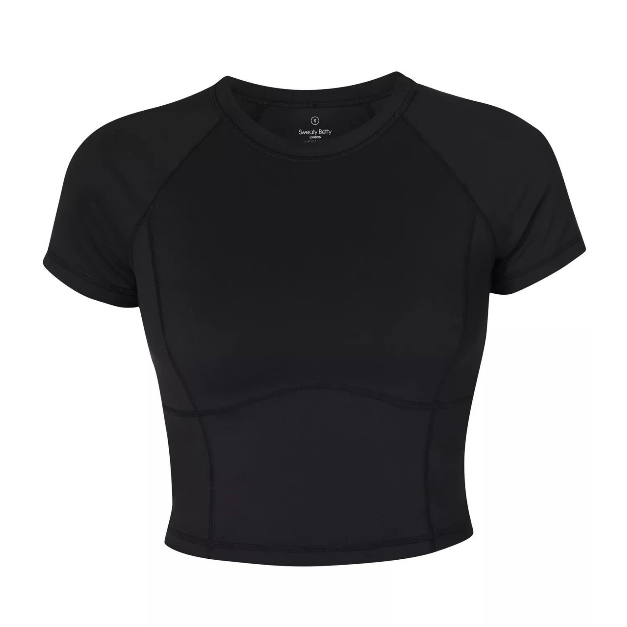 Sweaty Betty All Day Cropped T-shirt Kadın Siyah Şort