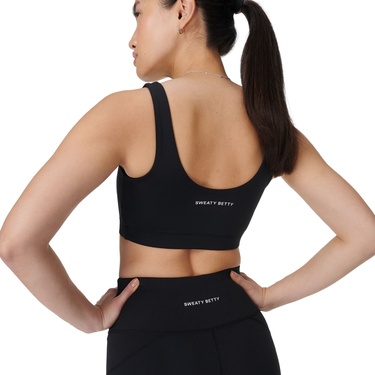  Sweaty Betty All Day Active Bralette Kadın Siyah Fitness Bra