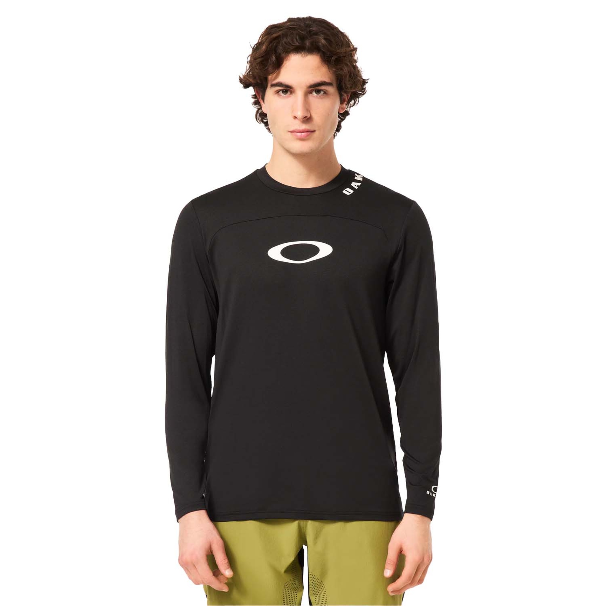 Oakley Free Ride Rc Ls Jersey Erkek Siyah Tişört