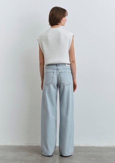  Mavi Siena Iconic Puslu Açık Mavi Jean Pantolon 1010763-89244