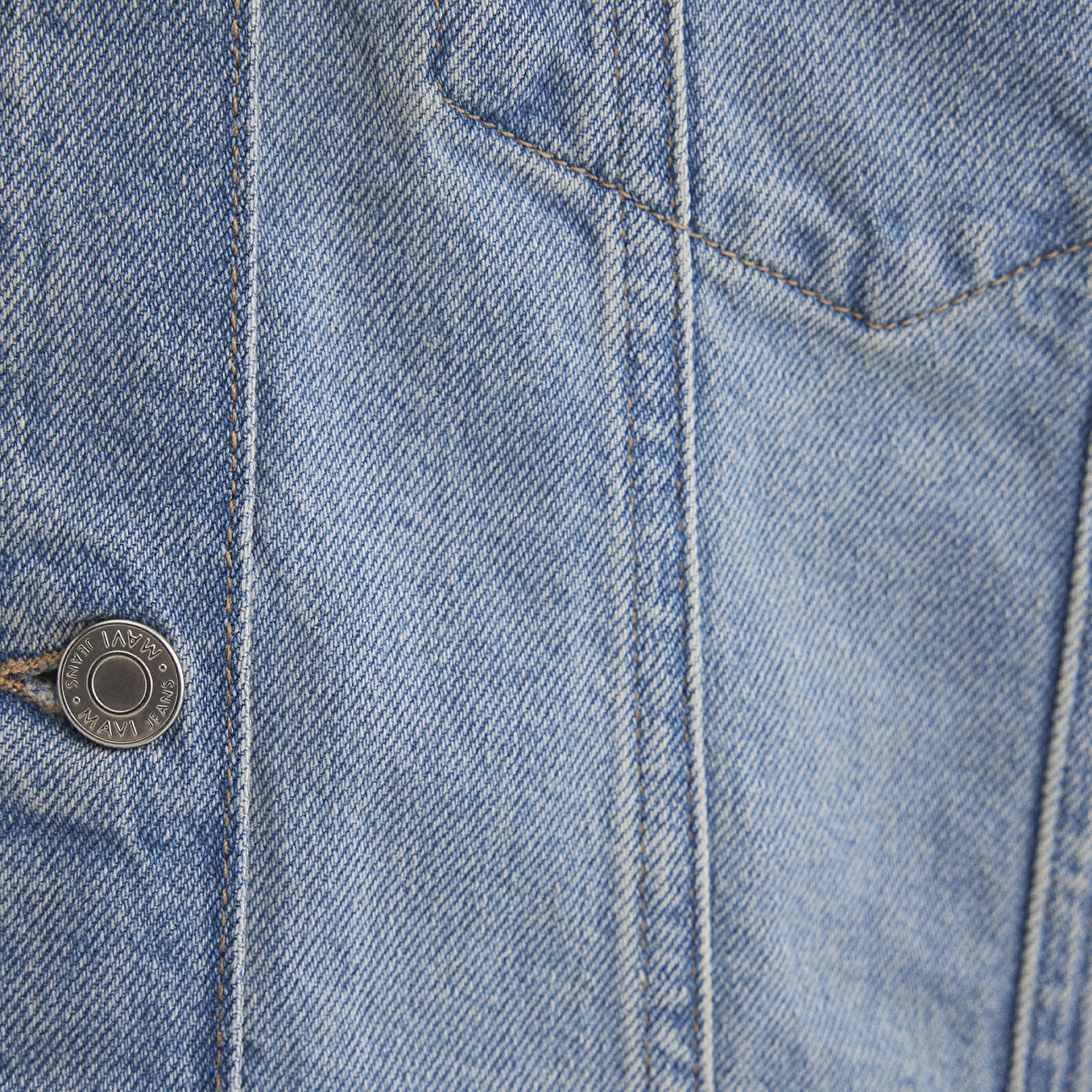 Mavi Luna 90lar Açık Mavi Jean Ceket 1110177-89165