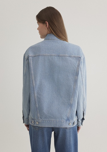  Mavi Luna 90lar Açık Mavi Jean Ceket 1110177-89165