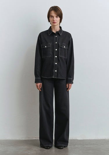  Mavi Bekka Classic Denim Antrasit Jean Gömlek Boyfriend 1211000-89238