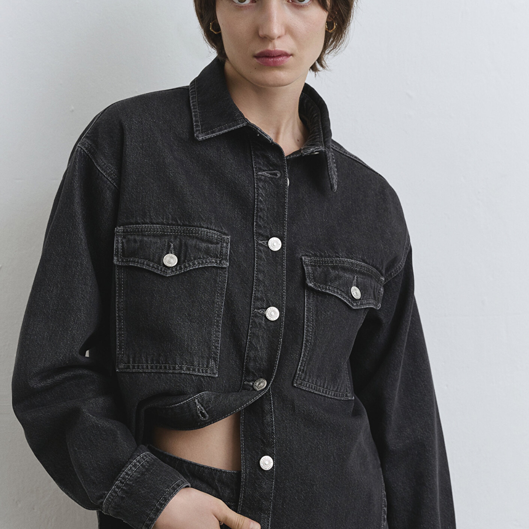 Mavi Bekka Classic Denim Antrasit Jean Gömlek Boyfriend 1211000-89238