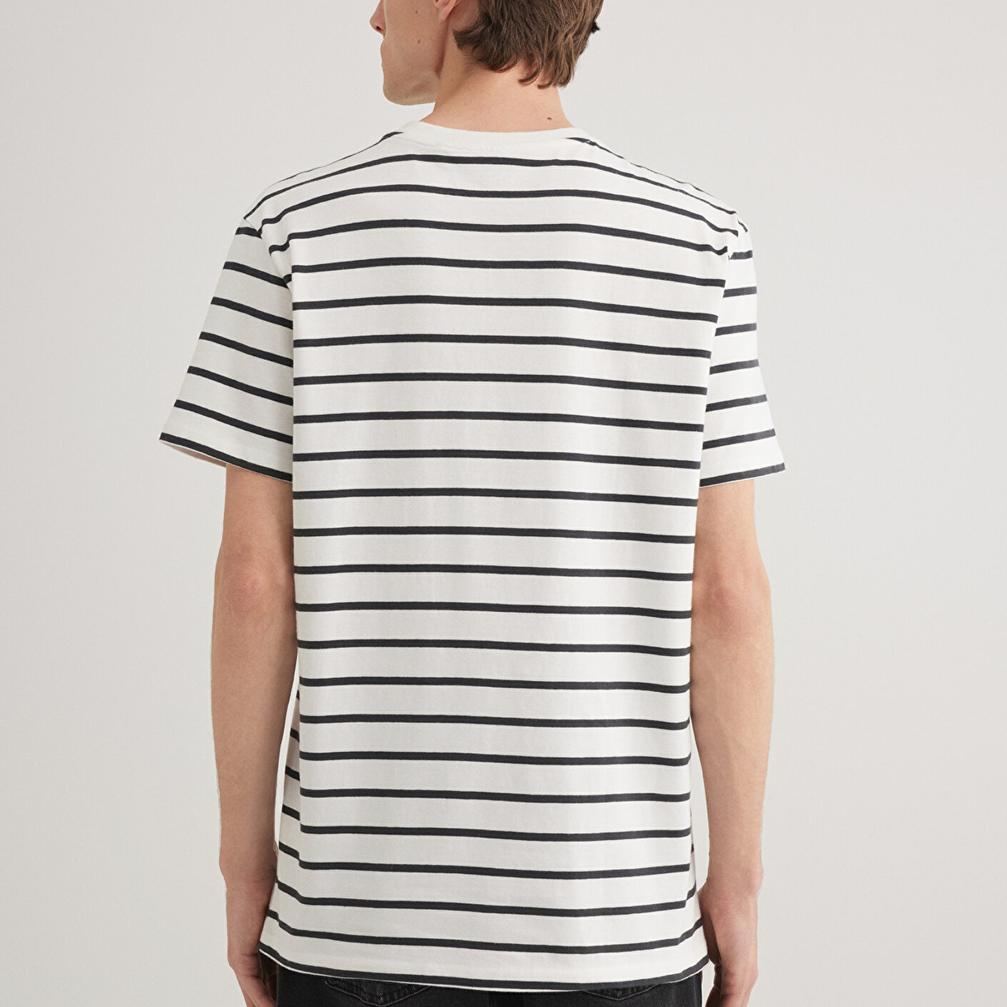 Mavi Mavi Logo Baskılı Beyaz Tişört Loose Fit / Bol Rahat Kesim 0612420-86678