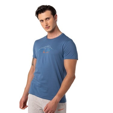  Merrell Tamp Erkek Mavi Tişört