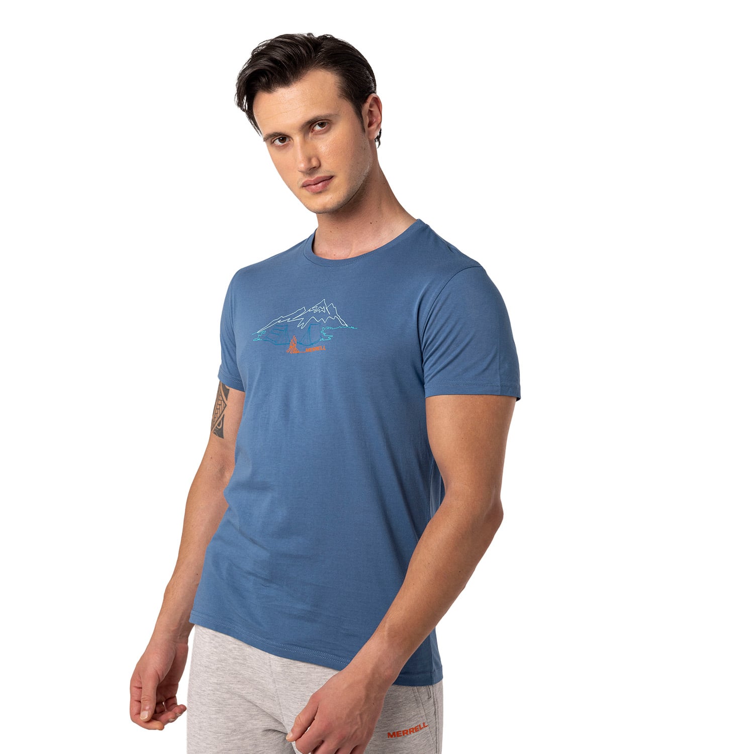  Merrell Tamp Erkek Mavi Tişört