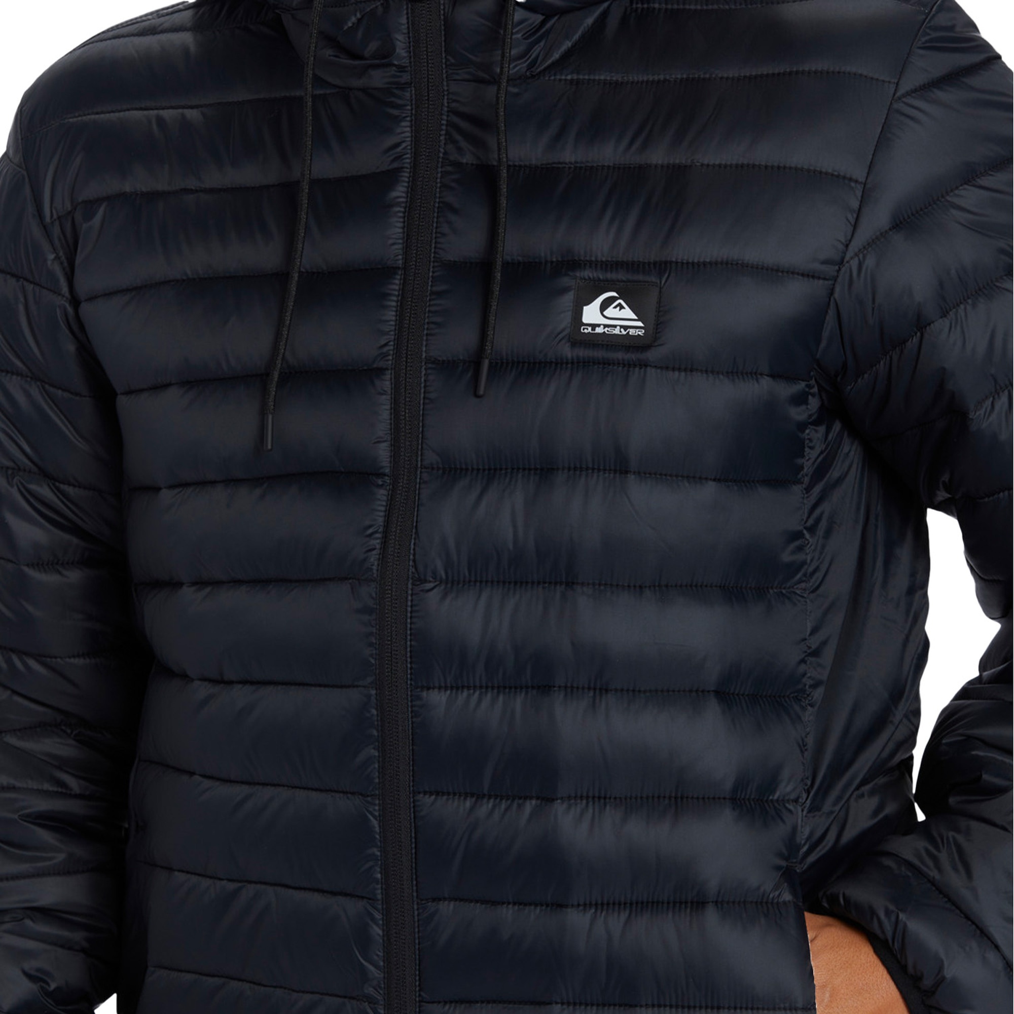 Quiksilver Scaly Hood Erkek Siyah Ceket