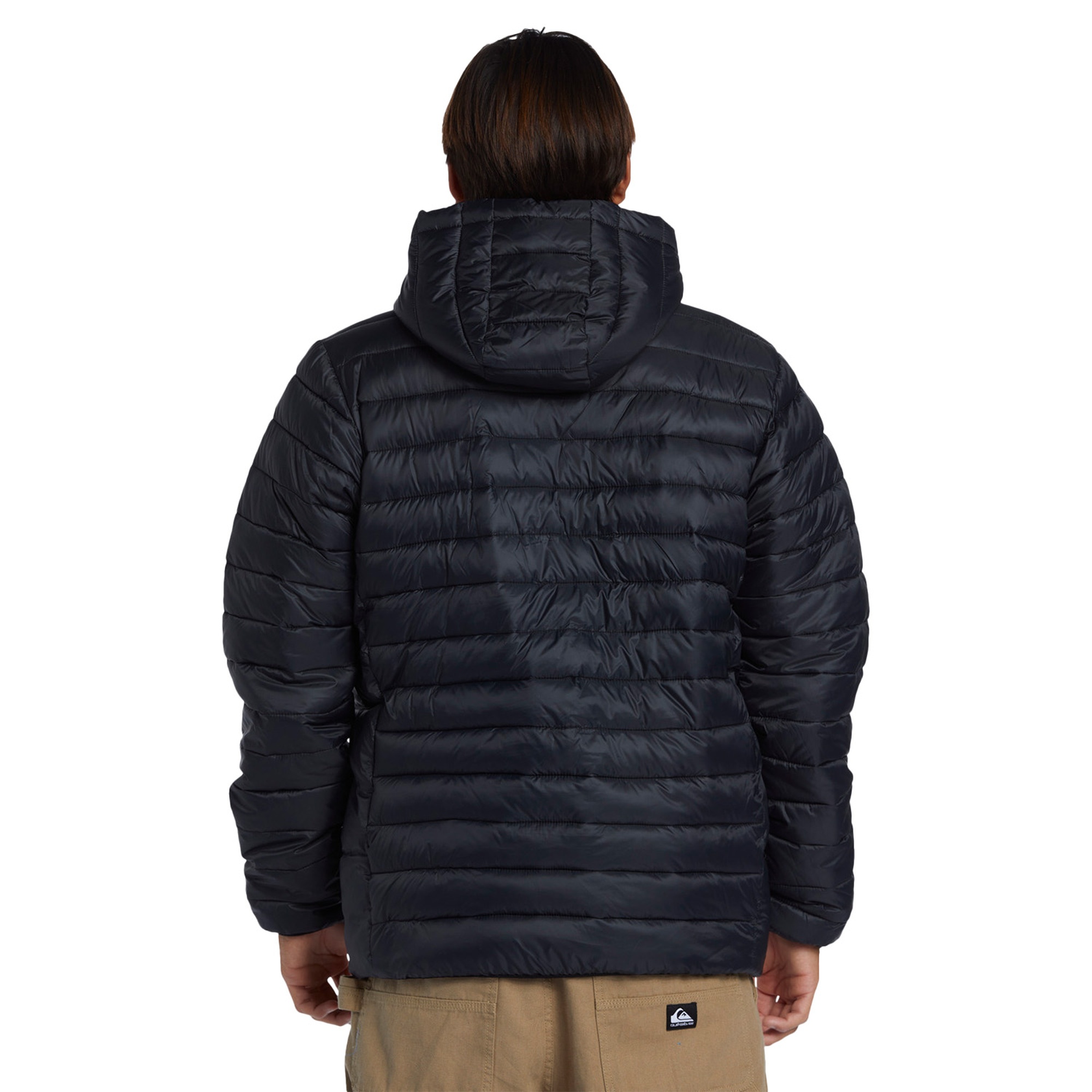 Quiksilver Scaly Hood Erkek Siyah Ceket