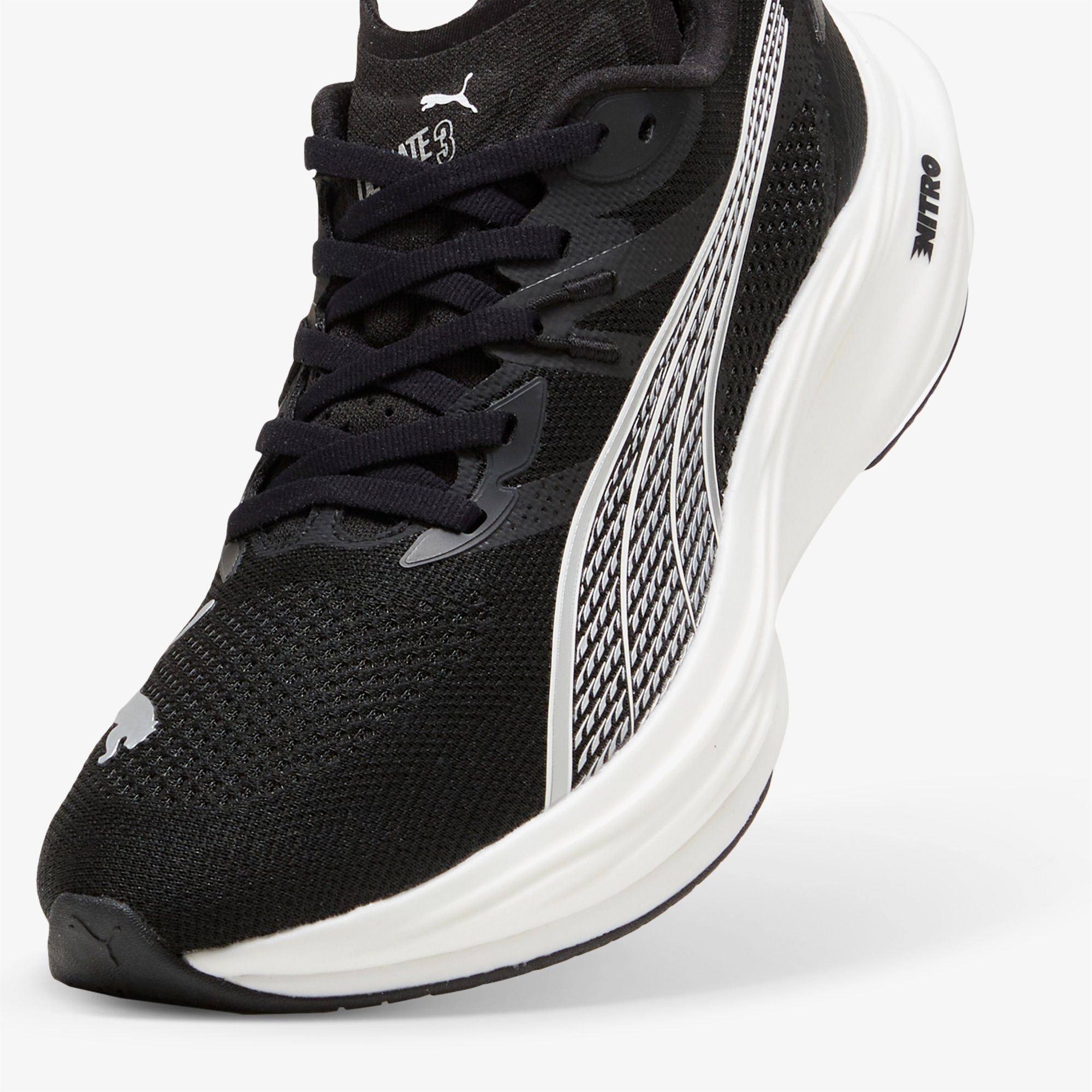 Puma Deviate Nitro 3 Erkek Siyah Koşu Ayakkabısı