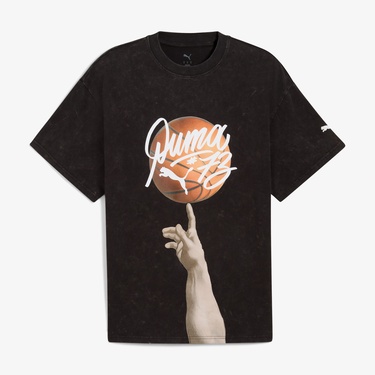  Puma Dylan Exhibit i Erkek Siyah T-Shirt