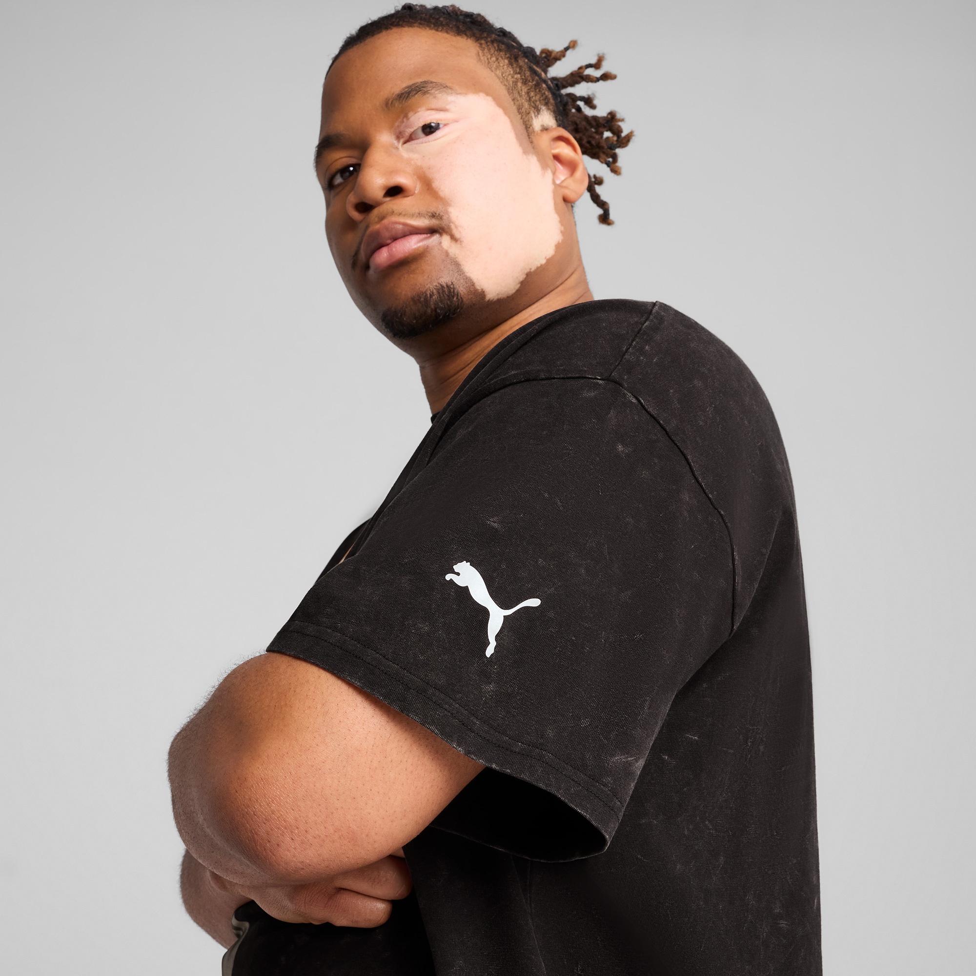 Puma Dylan Exhibit i Erkek Siyah T-Shirt