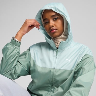  Puma Ess Relaxed Windbreaker Kadın Yeşil Yağmurluk