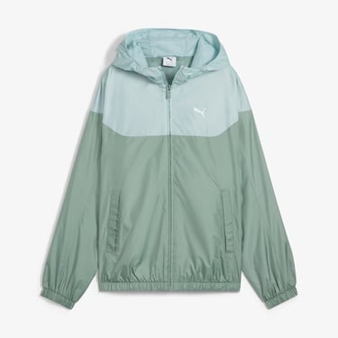  Puma Ess Relaxed Windbreaker Kadın Yeşil Yağmurluk