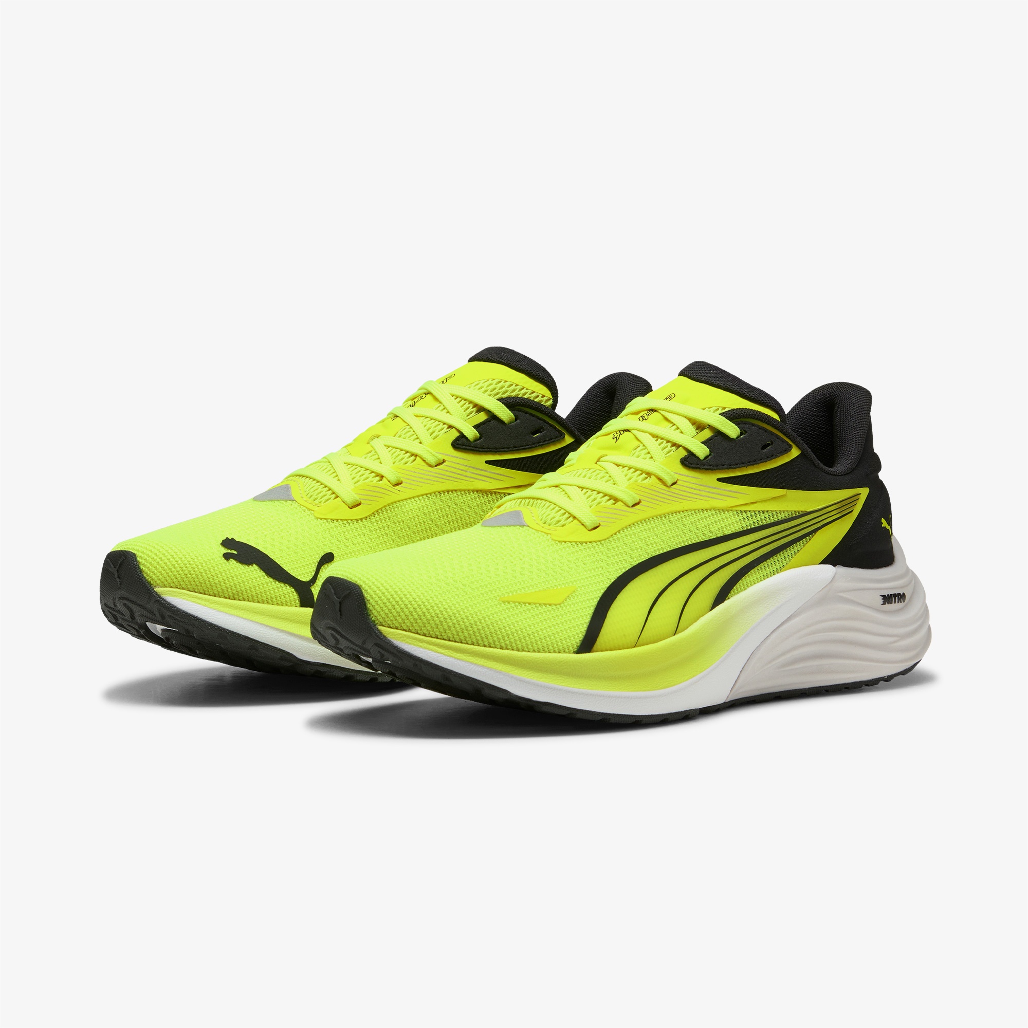 Puma Electrify Nitro 4 Kadın Sarı Koşu Ayakkabısı