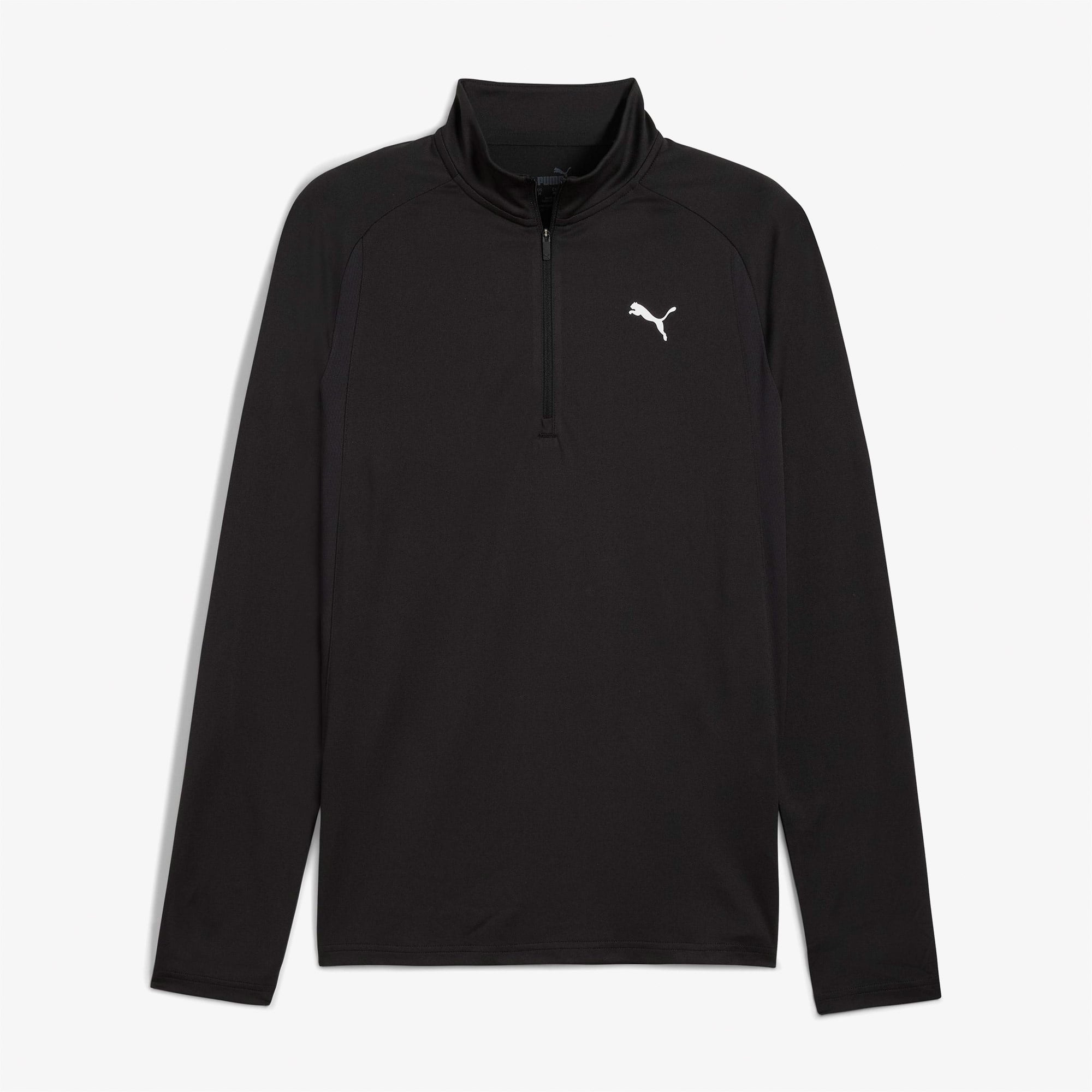 Puma Tad Tech Fabric Mix 1/4 Zip Erkek Siyah Sweatshirt
