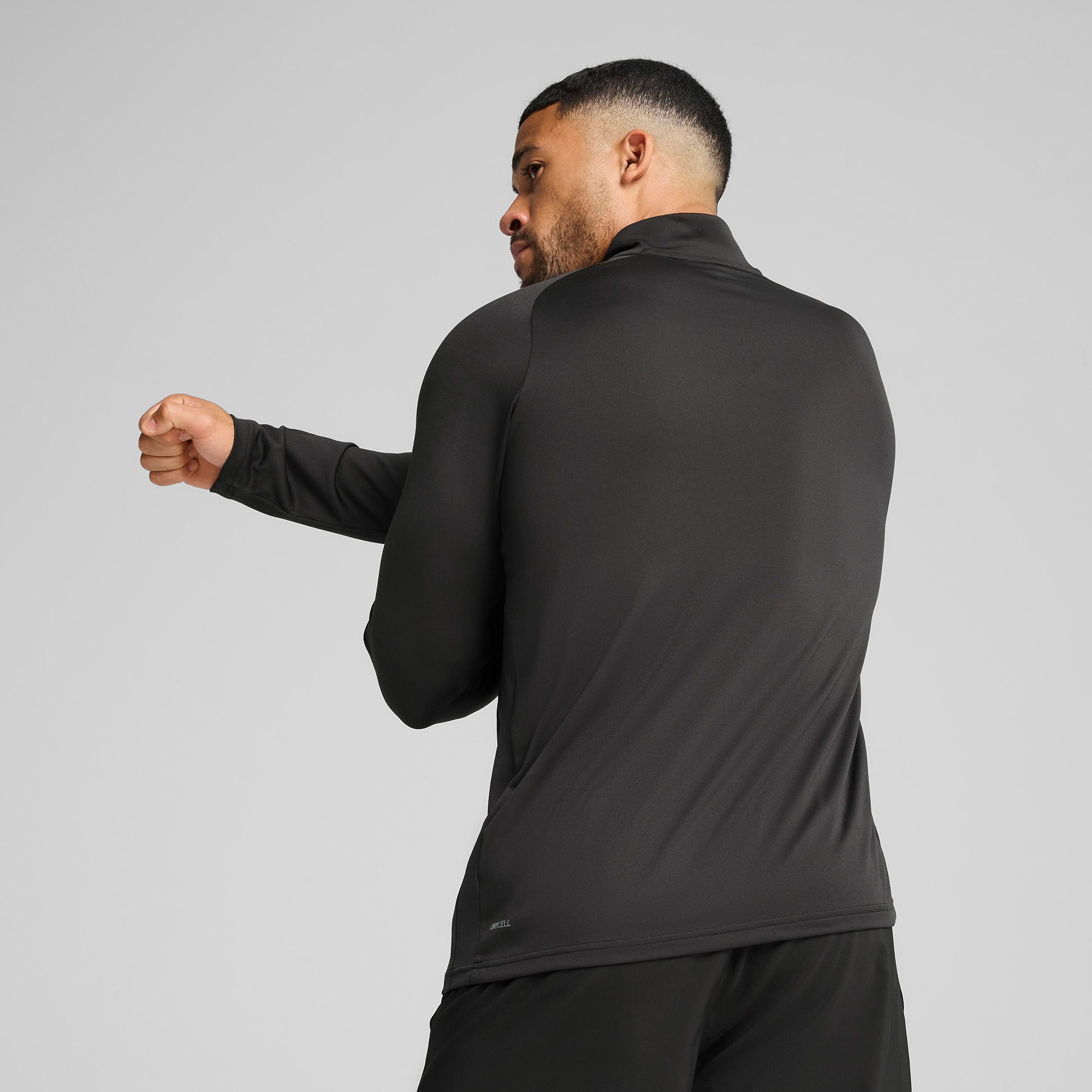 Puma Tad Tech Fabric Mix 1/4 Zip Erkek Siyah Sweatshirt