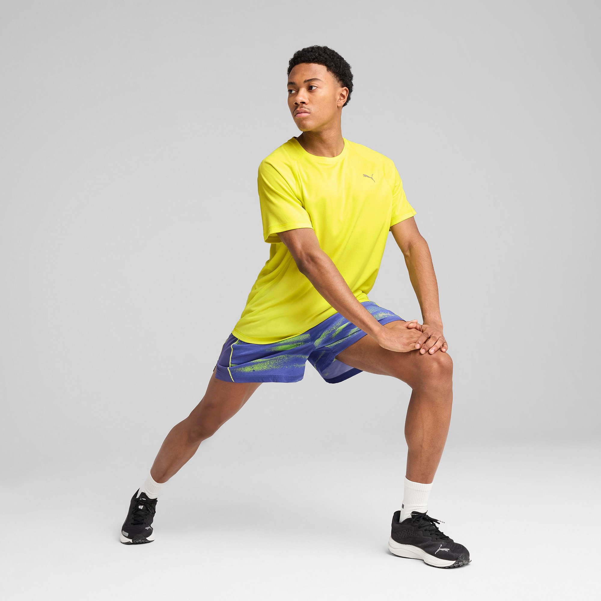 Puma Run Velocity (Poly) Erkek Sarı T-Shirt