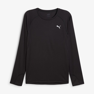  Puma Run Velocity Ls (Poly) Erkek Siyah T-Shirt