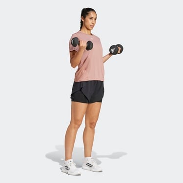  adidas Designed For Kadın Pembe Antrenman T-Shirt