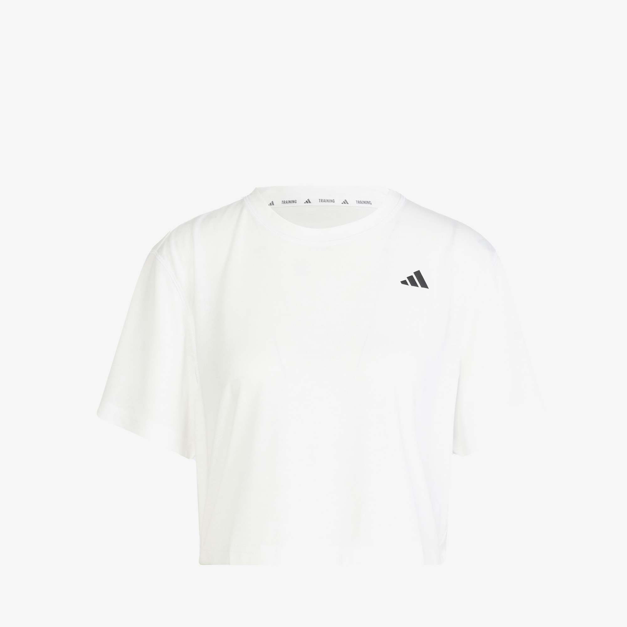 adidas Train Essentials Boxy Workout Kadın Beyaz Crop T-Shirt