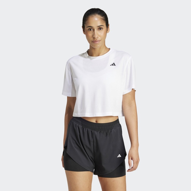  adidas Train Essentials Boxy Workout Kadın Beyaz Antrenman T-Shirt